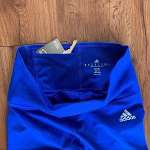 Adidas Royal Blue Climalite Leggings with Pocket